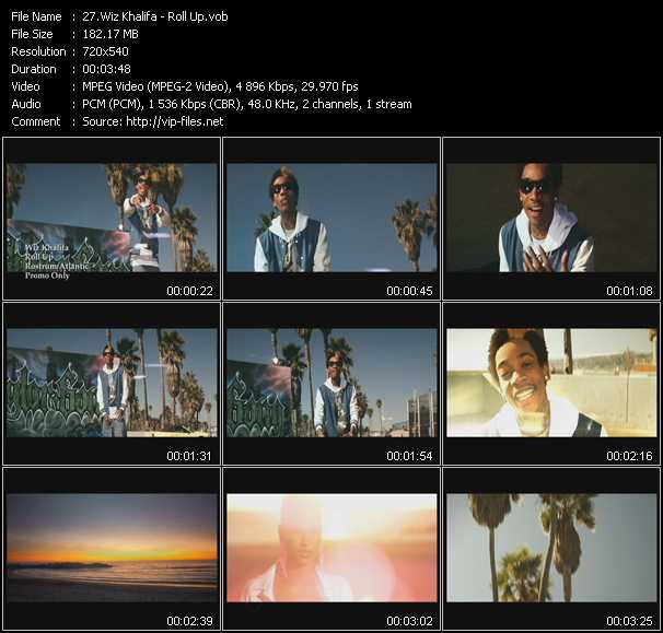 Wiz Khalifa video ”Roll Up” from dvd ”Hot Video May 2011”