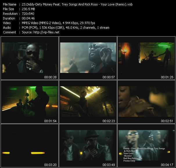 Diddy - Dirty Money Feat. Trey Songz And Rick Ross video ”Your Love (Remix)” from dvd ”Hot Video June 2011”