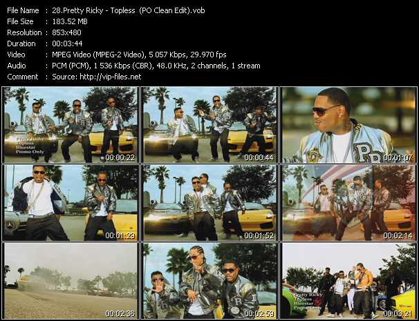 Pretty Ricky video ”Topless (PO Clean Edit)” from dvd ”Hot Video June 2011”