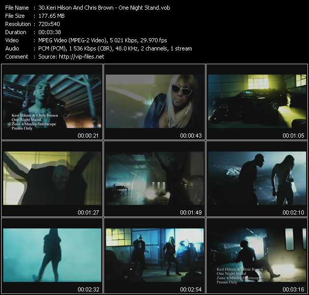 Keri Hilson And Chris Brown video ”One Night Stand” from dvd ”Hot Video June 2011”