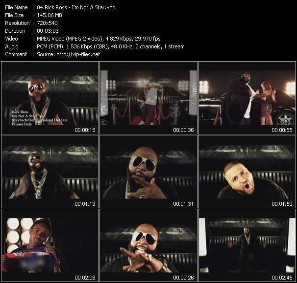 Rick Ross video ”I'm Not A Star” from dvd ”Urban Video January 2011”