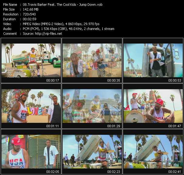 Travis Barker Feat. The Cool Kids video ”Jump Down” from dvd ”Urban Video January 2011”