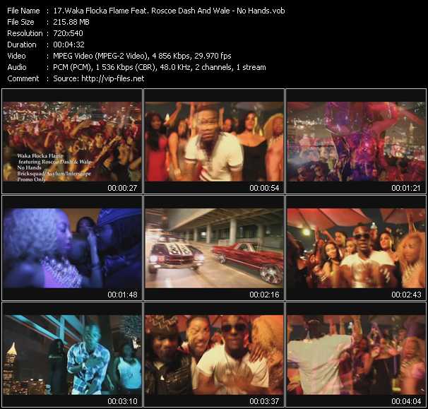 Waka Flocka Flame Feat. Roscoe Dash And Wale video ”No Hands” from dvd ”Urban Video January 2011”