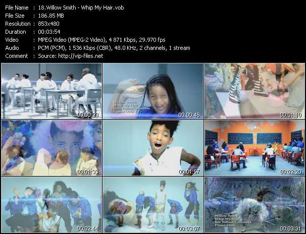 Willow Smith video ”Whip My Hair” from dvd ”Urban Video January 2011”