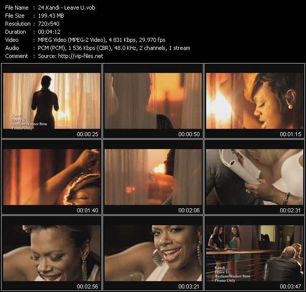 Kandi video ”Leave U” from dvd ”Urban Video January 2011”