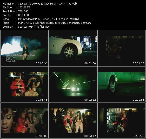 Keyshia Cole Feat. Nicki Minaj video ”I Ain't Thru” from dvd ”Urban Video February 2011”