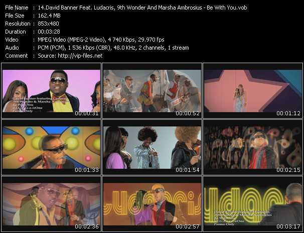 David Banner Feat. Ludacris, 9th Wonder And Marsha Ambrosius video ”Be With You” from dvd ”Urban Video February 2011”