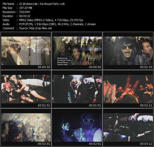 Brokencyde video ”Da House Party” from dvd ”Urban Video February 2011”