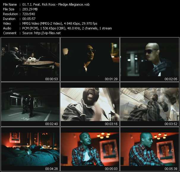 T.I. Feat. Rick Ross video ”Pledge Allegiance” from dvd ”Urban Video March 2011”