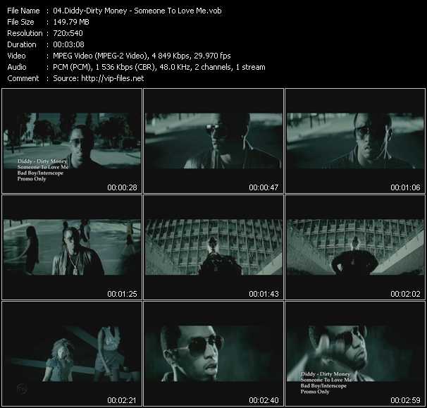 Diddy - Dirty Money video ”Someone To Love Me” from dvd ”Urban Video March 2011”