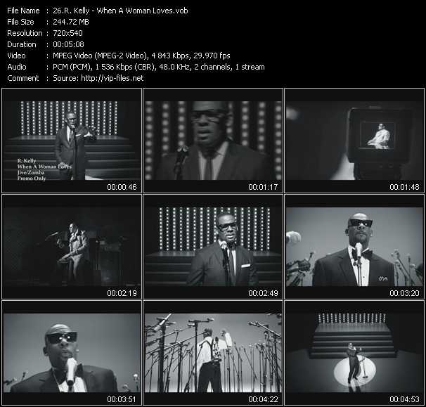 R. Kelly video ”When A Woman Loves” from dvd ”Urban Video March 2011”