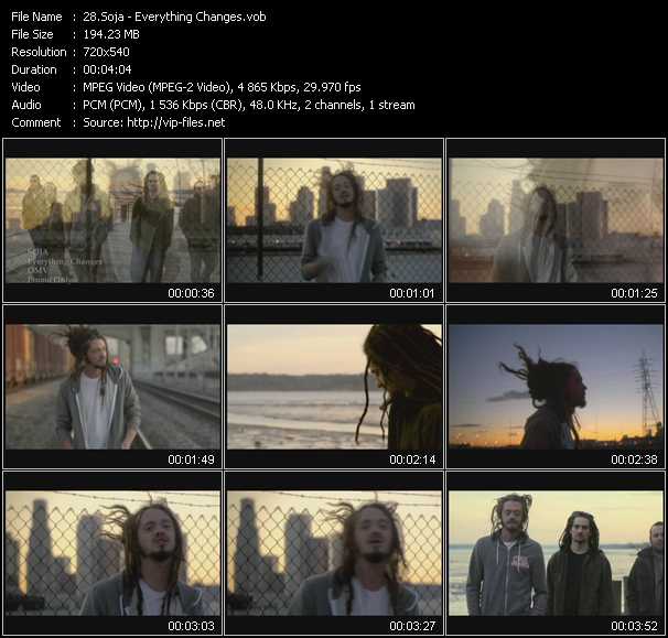 Soja video ”Everything Changes” from dvd ”Urban Video March 2011”