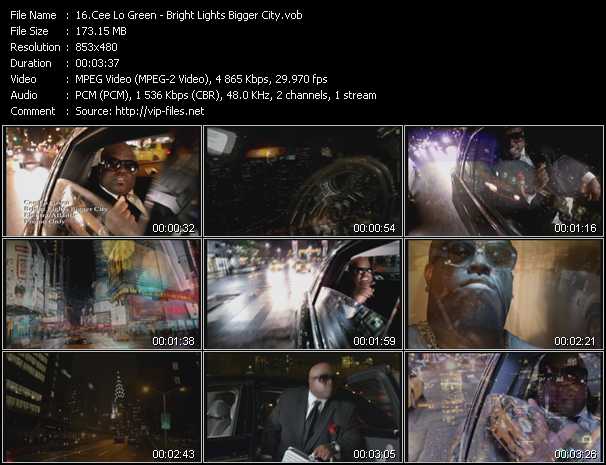 Cee Lo Green video ”Bright Lights Bigger City” from dvd ”Urban Video April 2011”