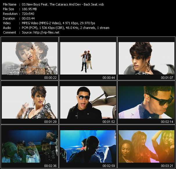 New Boyz Feat. The Cataracs And Dev video ”Back Seat” from dvd ”Urban Video May 2011”