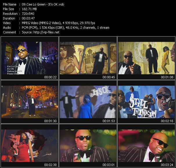 Cee Lo Green video ”It's OK” from dvd ”Urban Video May 2011”