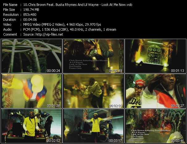 Chris Brown Feat. Busta Rhymes And Lil' Wayne video ”Look At Me Now” from dvd ”Urban Video May 2011”