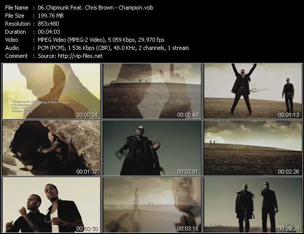 Chipmunk Feat. Chris Brown video ”Champion” from dvd ”Urban Video June 2011”