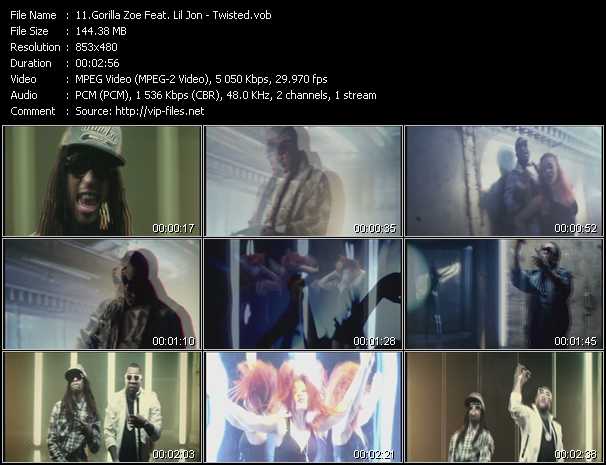 Gorilla Zoe Feat. Lil' Jon video ”Twisted” from dvd ”Urban Video June 2011”