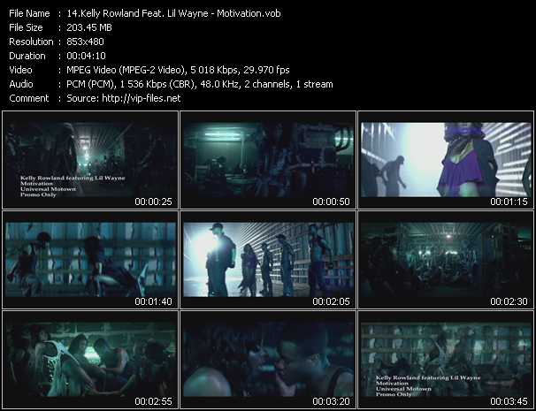 Kelly Rowland Feat. Lil' Wayne video ”Motivation” from dvd ”Urban Video June 2011”