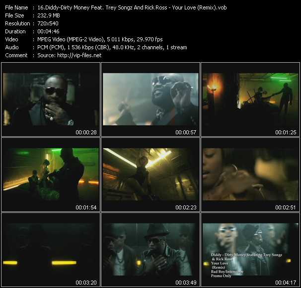 Diddy - Dirty Money Feat. Trey Songz And Rick Ross video ”Your Love (Remix)” from dvd ”Urban Video June 2011”