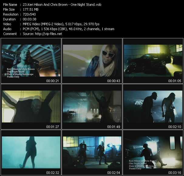 Keri Hilson And Chris Brown video ”One Night Stand” from dvd ”Urban Video June 2011”