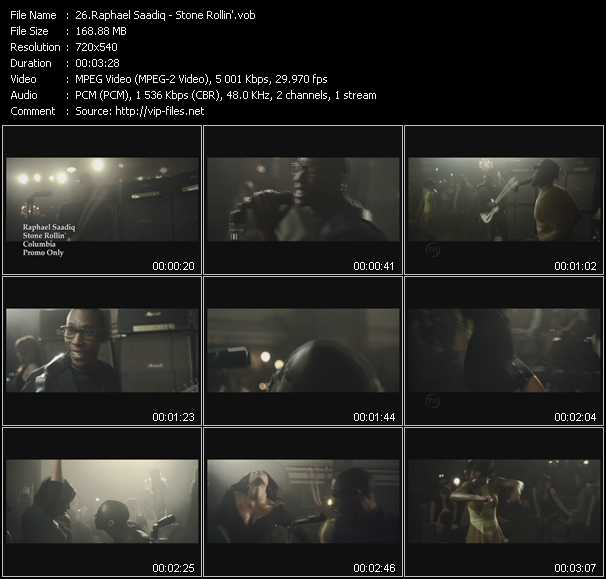 Raphael Saadiq video ”Stone Rollin'” from dvd ”Urban Video June 2011”