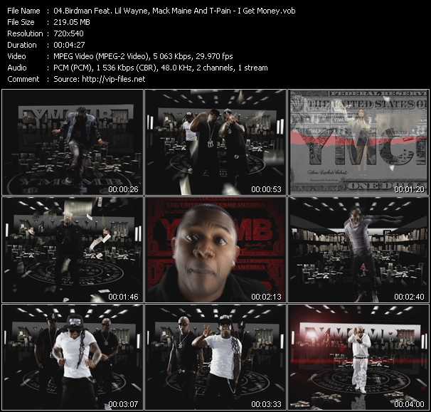 Birdman Feat. Lil' Wayne, Mack Maine And T-Pain video ”I Get Money” from dvd ”Urban Video July 2011”