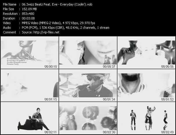 Swizz Beatz Feat. Eve video ”Everyday (Coolin')” from dvd ”Urban Video July 2011”