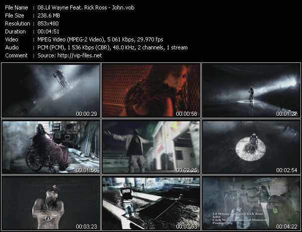 Lil' Wayne Feat. Rick Ross video ”John” from dvd ”Urban Video July 2011”