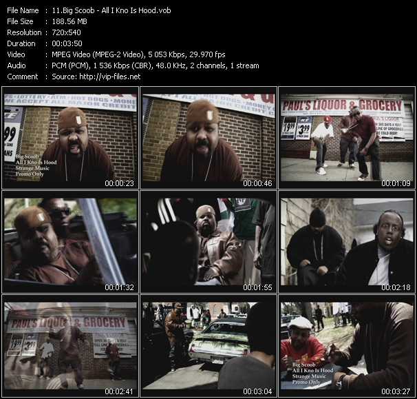 Big Scoob video ”All I Kno Is Hood” from dvd ”Urban Video July 2011”