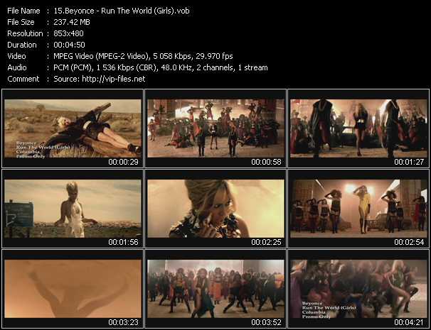 Beyonce video ”Run The World (Girls)” from dvd ”Urban Video July 2011”