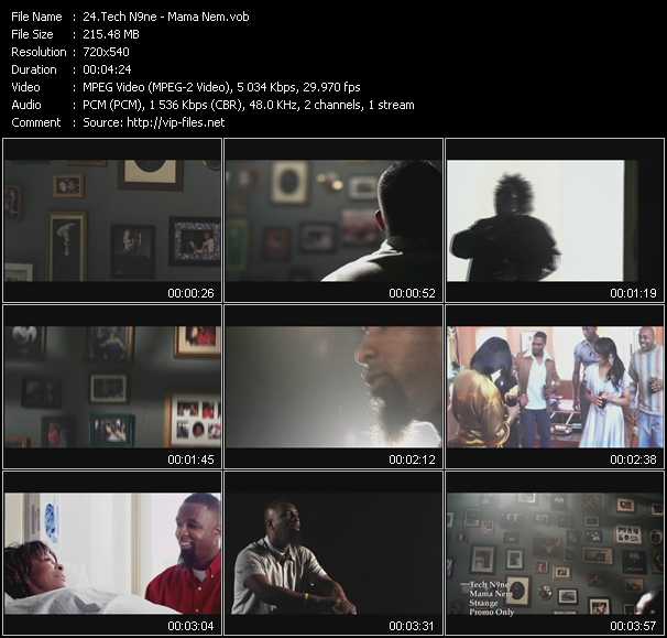 Tech N9ne video ”Mama Nem” from dvd ”Urban Video July 2011”