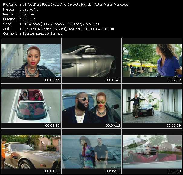 Rick Ross Feat. Drake And Chrisette Michele video ”Aston Martin Music” from dvd ”Urban Video December 2010”