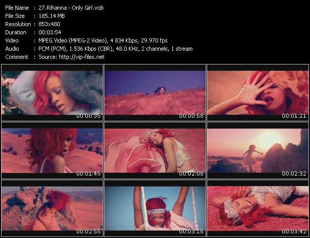 Rihanna video ”Only Girl” from dvd ”Rock America Videopool November 2010”