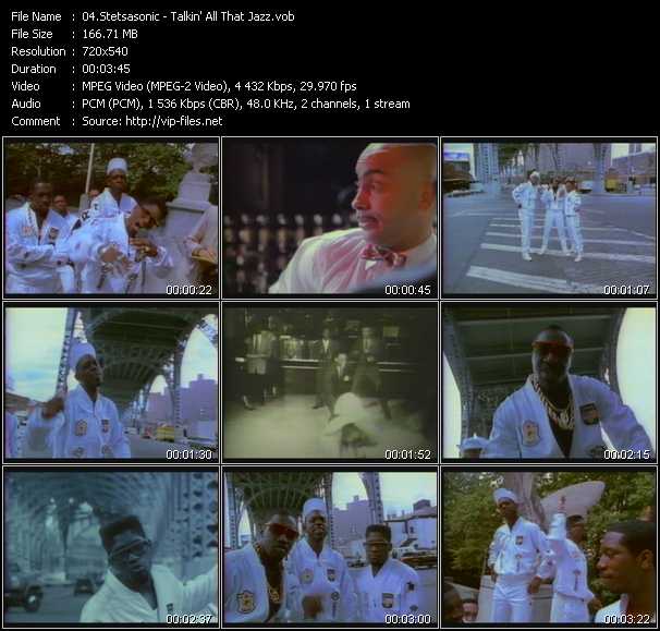 Stetsasonic video ”Talkin' All That Jazz” from dvd ”Screenplay VJ-Pro Classic Vision New Jack Vol.2 January 2008”