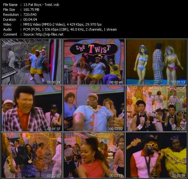 Fat Boys video ”Twist” from dvd ”Screenplay VJ-Pro Classic Vision New Jack Vol.2 January 2008”