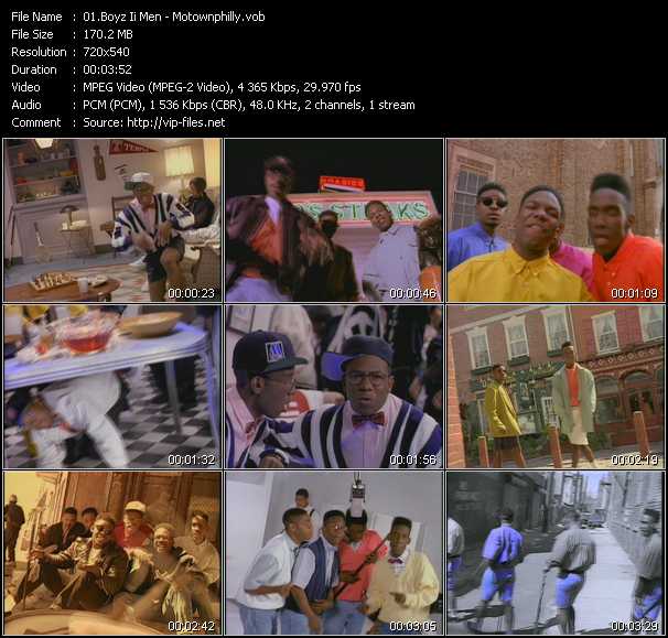 Boyz II Men video ”Motownphilly” from dvd ”Screenplay VJ-Pro Classic Vision New Jack Vol.1 February 2007”