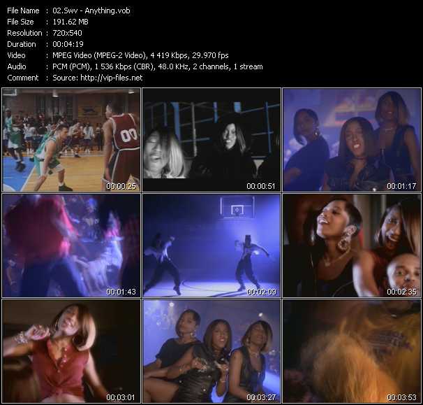 SWV video ”Anything” from dvd ”Screenplay VJ-Pro Classic Vision New Jack Vol.1 February 2007”