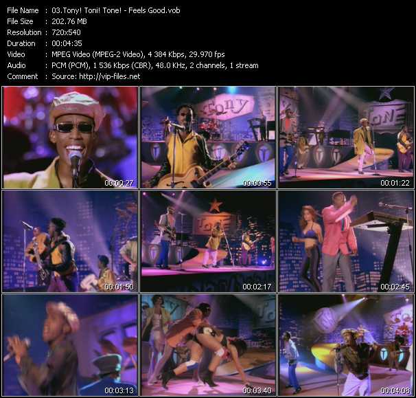 Tony! Toni! Tone! video ”Feels Good” from dvd ”Screenplay VJ-Pro Classic Vision New Jack Vol.1 February 2007”