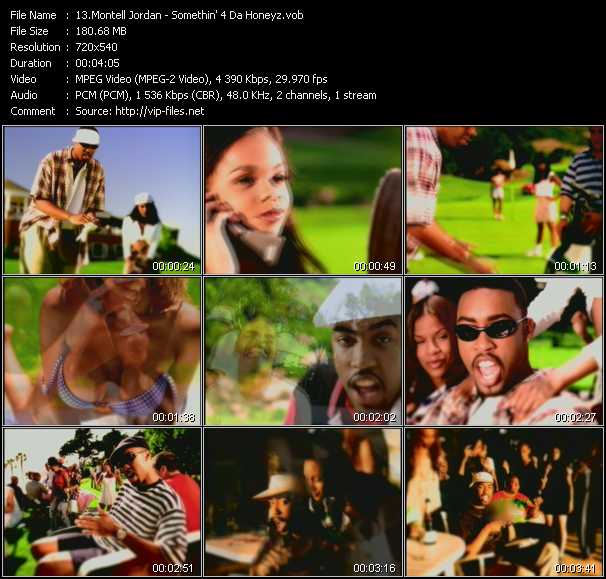 Montell Jordan video ”Somethin' 4 Da Honeyz” from dvd ”Screenplay VJ-Pro Classic Vision New Jack Vol.1 February 2007”