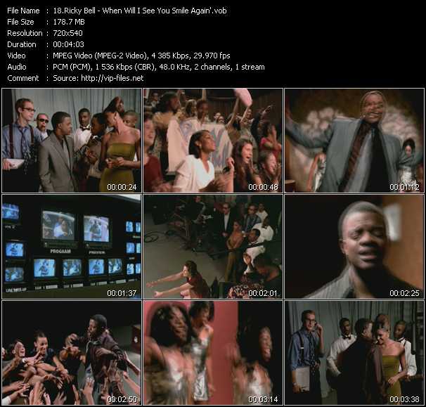 Ricky Bell video ”When Will I See You Smile Again'” from dvd ”Screenplay VJ-Pro Classic Vision New Jack Vol.1 February 2007”