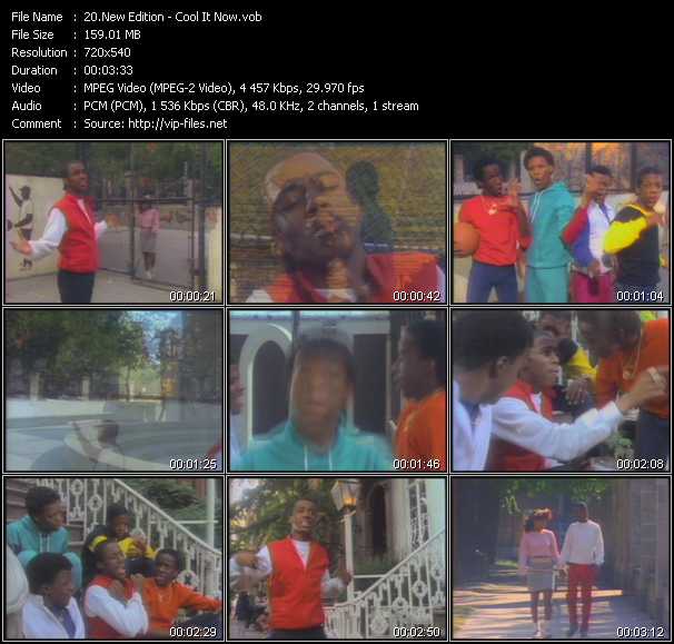 New Edition video ”Cool It Now” from dvd ”Screenplay VJ-Pro Classic Vision New Jack Vol.1 February 2007”