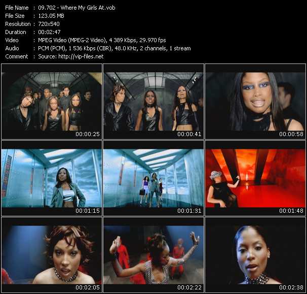 702 video ”Where My Girls At?” from dvd ”Screenplay VJ-Pro Classic Vision 90s RnB Vol.1 November 2010”