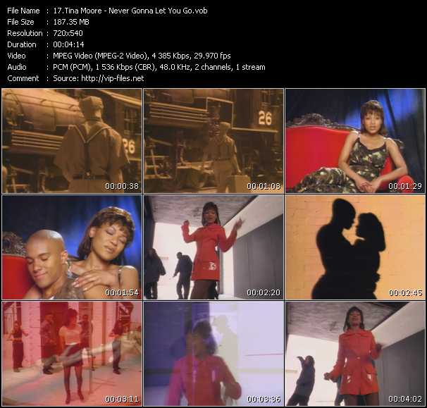 Tina Moore video ”Never Gonna Let You Go” from dvd ”Screenplay VJ-Pro Classic Vision 90s RnB Vol.1 November 2010”