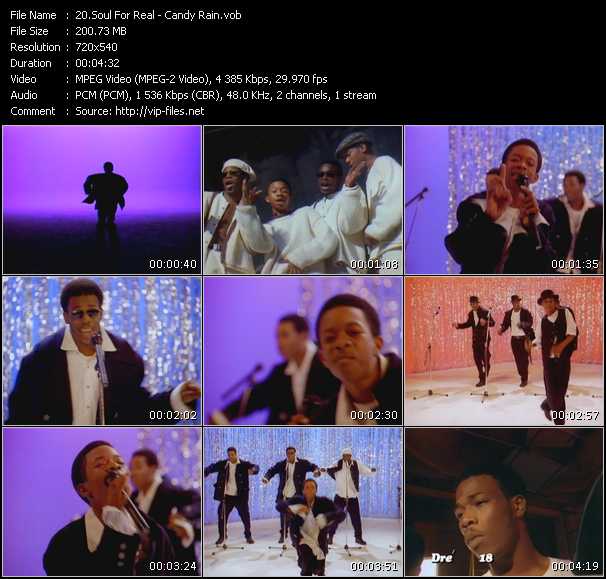 Soul For Real video ”Candy Rain” from dvd ”Screenplay VJ-Pro Classic Vision 90s RnB Vol.1 November 2010”