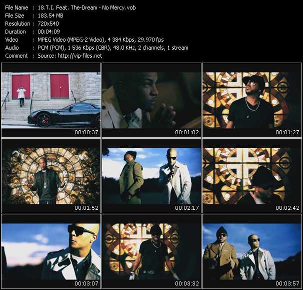 T.I. Feat. The-Dream video ”No Mercy” from dvd ”Screenplay VJ-Pro Hits Vision February 2011”