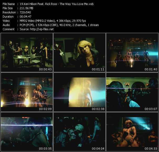 Keri Hilson Feat. Rick Ross video ”The Way You Love Me” from dvd ”Screenplay VJ-Pro Hits Vision February 2011”