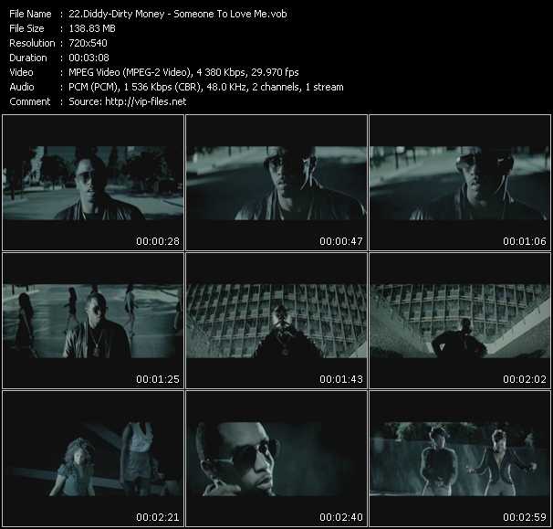 Diddy - Dirty Money video ”Someone To Love Me” from dvd ”Screenplay VJ-Pro Hits Vision February 2011”