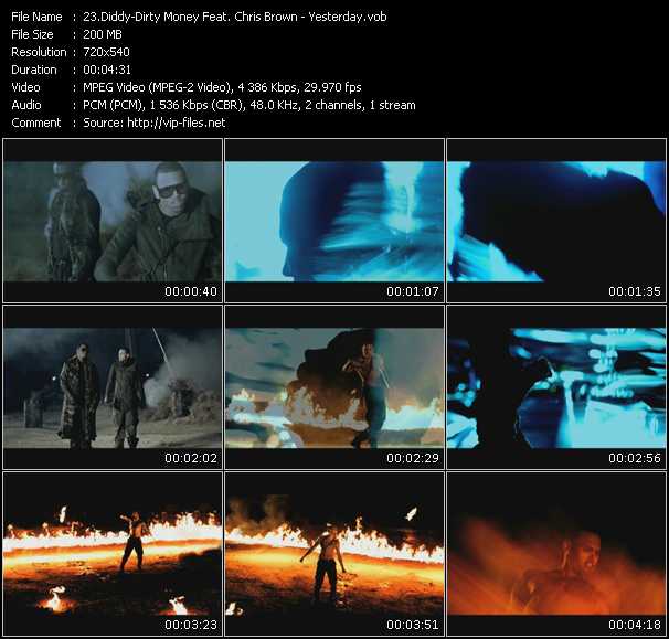 Diddy - Dirty Money Feat. Chris Brown video ”Yesterday” from dvd ”Screenplay VJ-Pro Hits Vision March 2011”