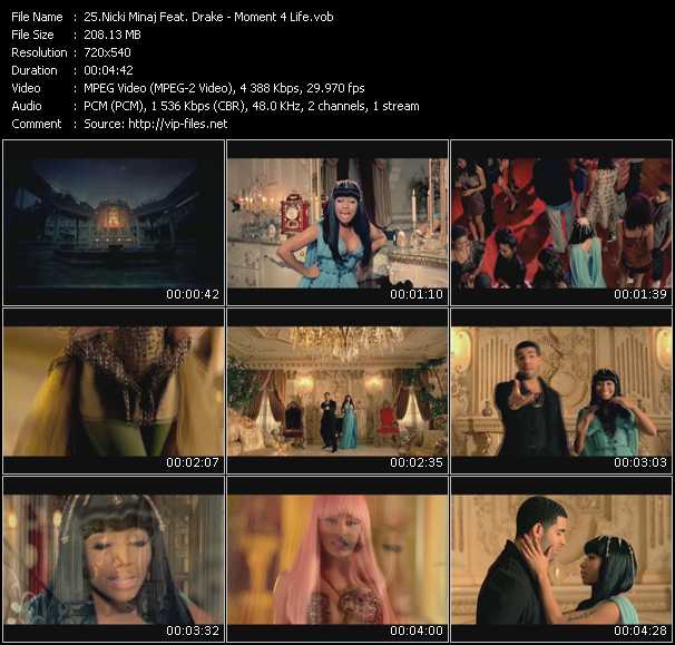 Nicki Minaj Feat. Drake video ”Moment 4 Life” from dvd ”Screenplay VJ-Pro Hits Vision March 2011”